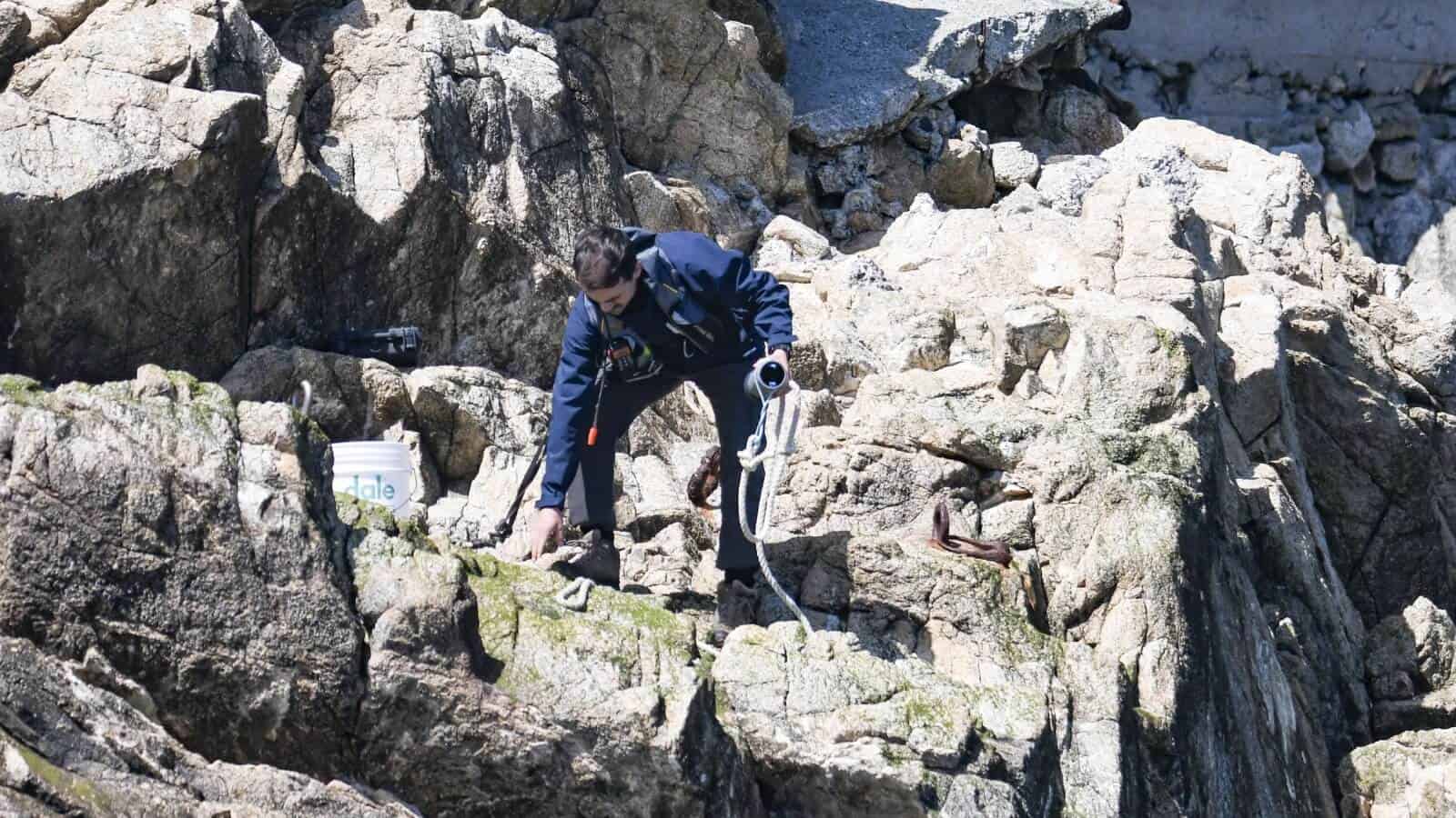 researcher on farallon islands